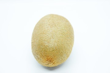 Kiwi is a delicious fruit located on a white background