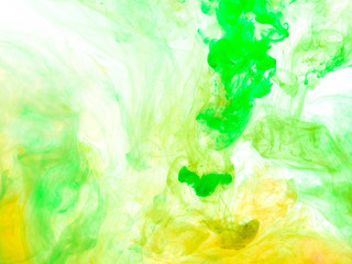 Fototapeta na wymiar Poster color in water. Abstract background.