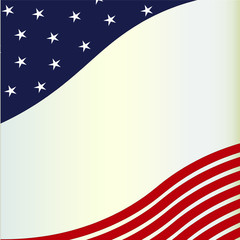American flag background stock vector illustration for web, for print