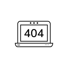 Page not found error vector icon