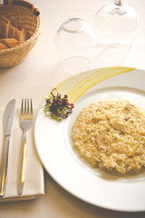 Risotto with four different kind of cheeses