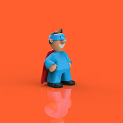 Superhero concept - 3D Illustration