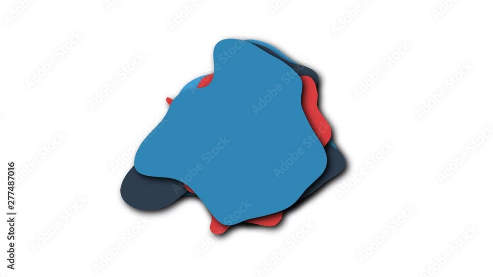 Poster liquid isolated shapes of colored liquid in cartoon style, 3d rendering computer generated backdrop 
