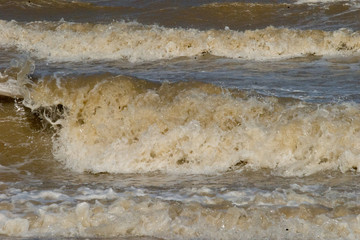 waves on beach