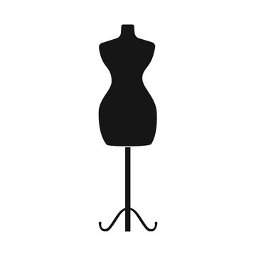 Isolated object of mannequin and tailor symbol. Collection of mannequin and manikin stock symbol for web.