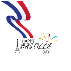 Fototapeta premium Creative vector Illustration,Card,Banner Or Poster For The French National Day.Happy Bastille Day