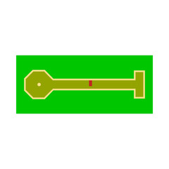Vector design of golf and mini icon. Set of golf and club vector icon for stock.