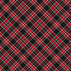 Tartan, Red and Black plaid pattern.Texture for plaid, tablecloths, clothes, shirts, dresses, paper, bedding, blankets, quilts and other textile products. Vector illustration EPS 10