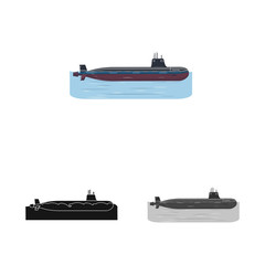 Vector illustration of war and ship sign. Set of war and fleet vector icon for stock.