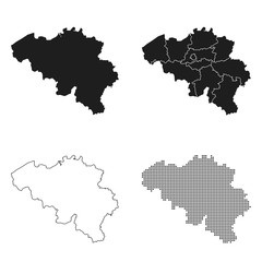 map of Belgium