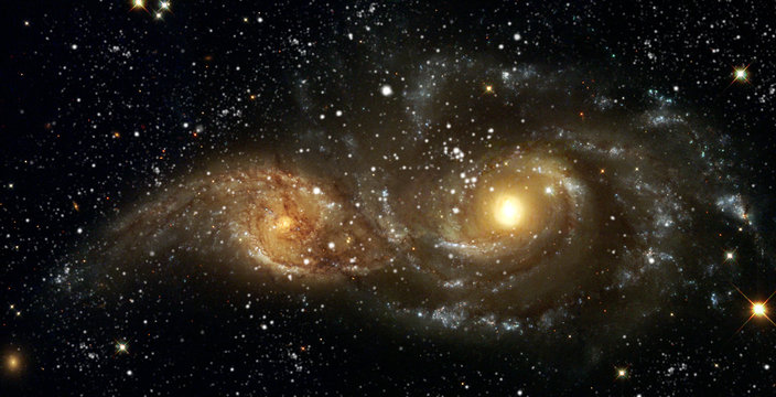 Space nebulae. Cosmic cluster of stars
