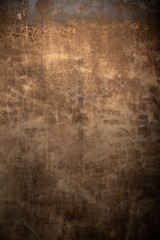 Naklejka premium Ciemne brązowe tło tekstura betonu ściana rdza grunge rusty