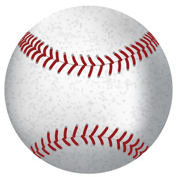 Leather baseball game ball Vector