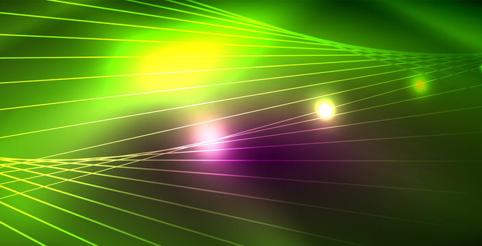 Shiny neon space background