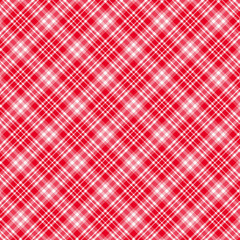 Tartan, Red and White plaid pattern. Texture for plaid, tablecloths, clothes, shirts, dresses, paper, bedding, blankets, quilts and other textile products. Vector illustration EPS 10