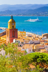 view of Saint-Tropez, Var, France 