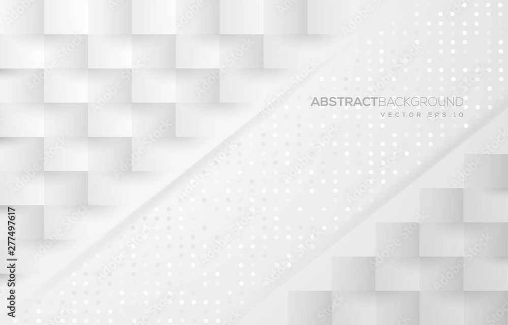 Poster abstract white background design with modern concept, use for business banner and web banner templat