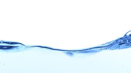 Water wave splash isolated on white background