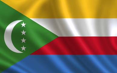 Image of the flag of Comoros. Series 