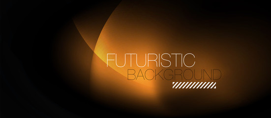 Shiny neon circles abstract background