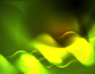 Shiny neon geometric waves template