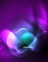 Neon lights vector abstract background