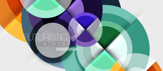 Obraz premium Circular geometrical design template