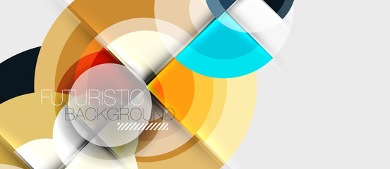 Geometric design abstract background - circles