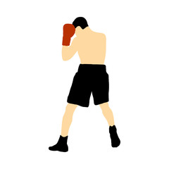 Boxing  silhouette