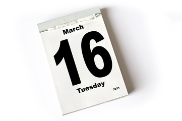 16. March 2021