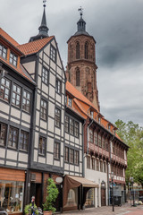 Obraz premium Half timbered houses in the center of Gottingen, Germany