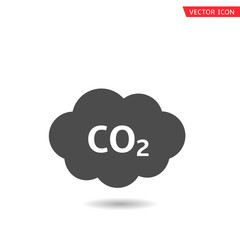 CO2 cloud icon