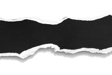 Ripped black paper