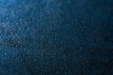 水の背景素材：キラキラ光る透明な雨の粒