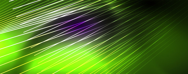 Obraz premium Color light with lines, outer space background, bright rays