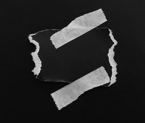 Ripped black paper