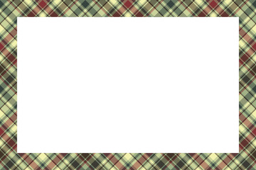 Rectangle borders and Frames vector. Border pattern geometric vintage frame design. Scottish tartan plaid fabric texture. Template for gift card, collage, scrapbook or photo album and portrait.