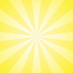 Sunlight abstract background. Bright yellow color burst background. Vector illustration.