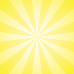 Sunlight abstract background. Bright yellow color burst background. Vector illustration.