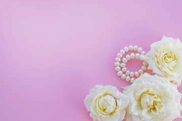 background with roses