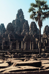 Bayon temple in Angkor Thom, Siemreap, Cambodia