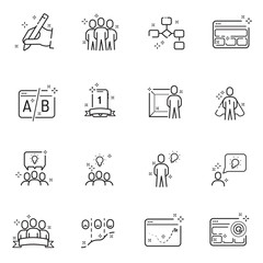 UX / UI a set of modern icons.