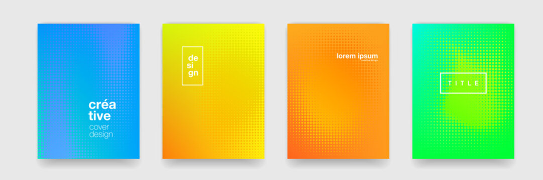 Background, abstract geometric texture design. Vector trend halftone color gradient pattern background