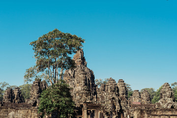 Obraz premium Bayon temple in Angkor Thom, Siemreap, Cambodia