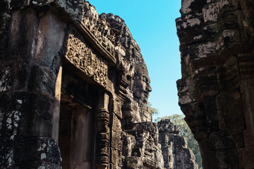 Bayon temple in Angkor Thom, Siemreap, Cambodia