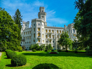 Fototapeta na wymiar Hluboka is a historic castle in the Czech Republic