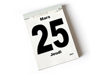 25. Mars 2021