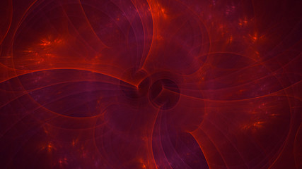 Fototapeta premium 3D rendering abstract red fractal light background