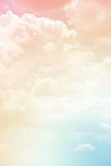 cloud background with a pastel colour