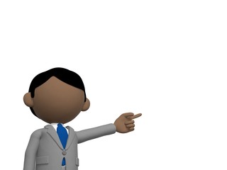 説明するビジネスマン